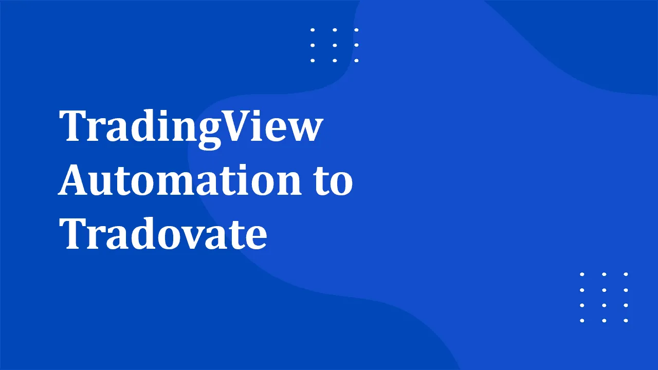 PickMyTrade automated trading setup with TradingView and Tradovate